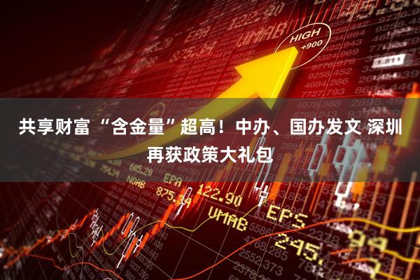 共享财富 “含金量”超高！中办、国办发文 深圳再获政策大礼包